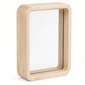Wooden Floating Frame for Pressed Leaves | Glass Specimen Display Case