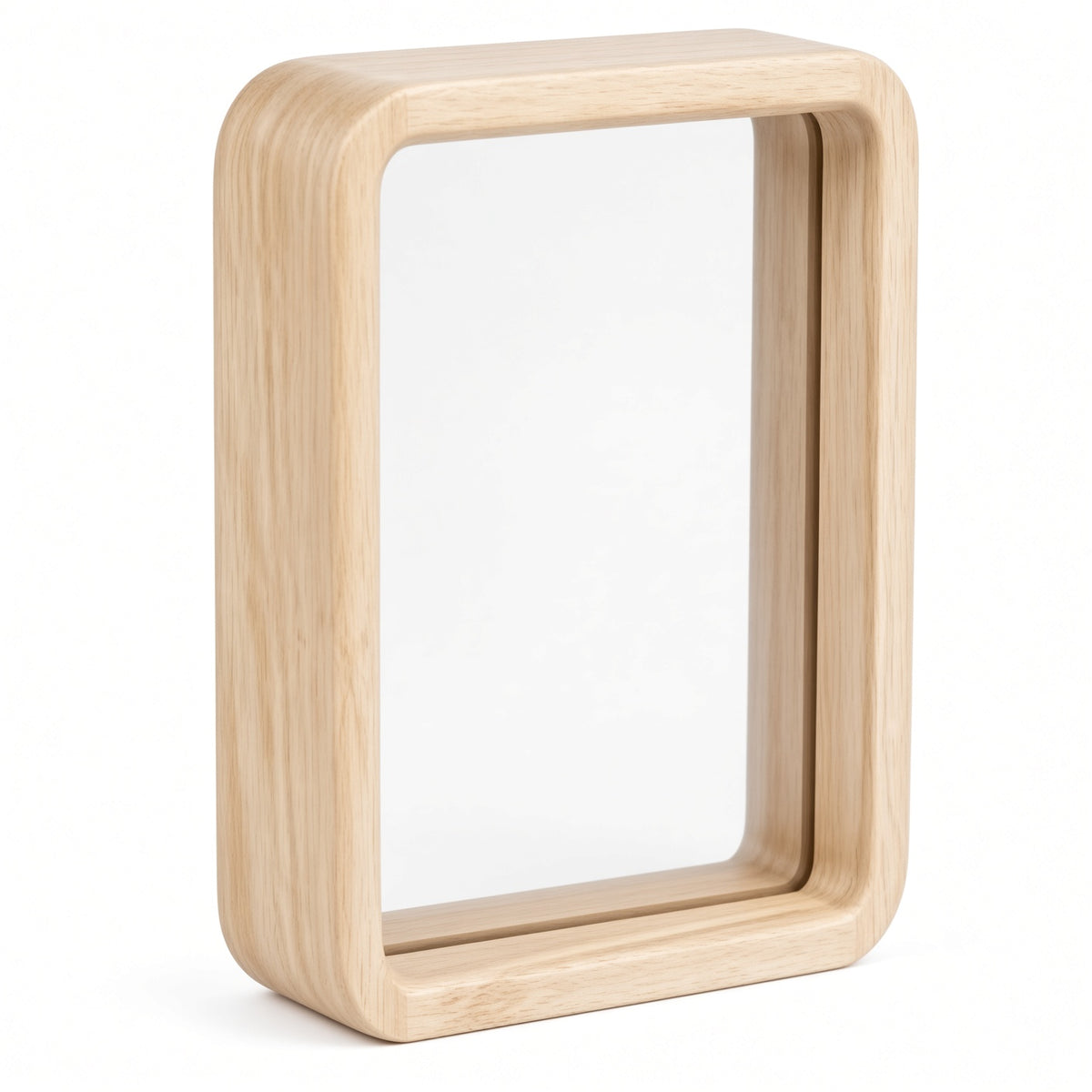 Wooden Floating Frame for Pressed Leaves | Glass Specimen Display Case