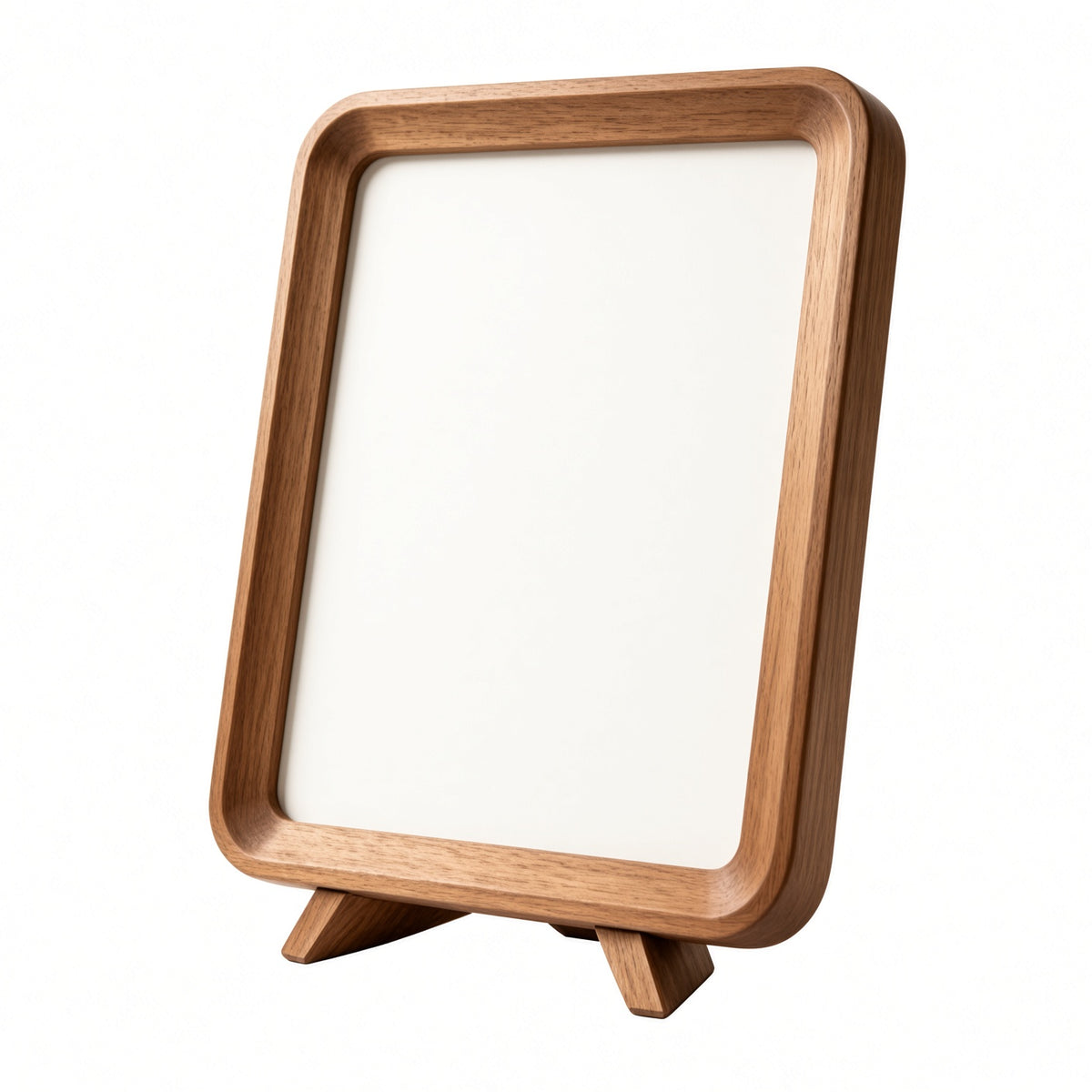 Wooden Photo Frame with Rounded Corners | Minimalist Desktop Picture Frame