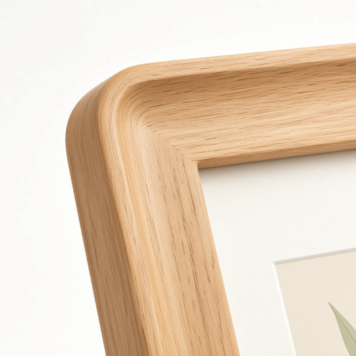 Set of 4 Wooden Photo Frames 10x15 cm | Light Oak Picture Frames