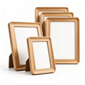 Set of 4 Wooden Photo Frames 10x15 cm | Light Oak Picture Frames